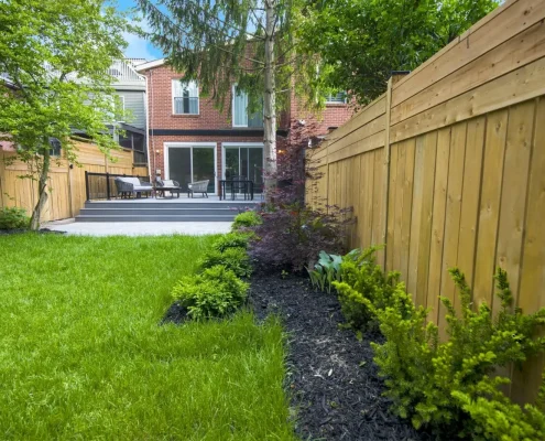 new wood fence