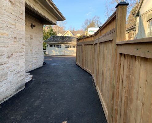 wood fence by ahs