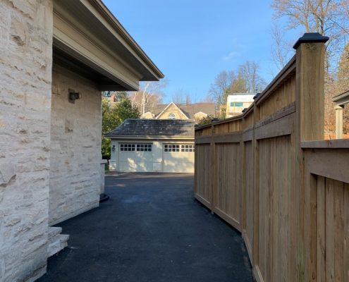 wood fence for home