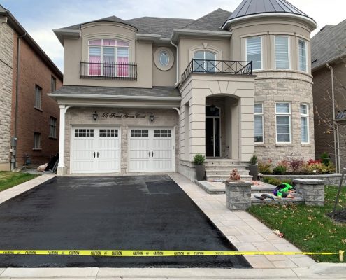 driveway residential asphalt sealing