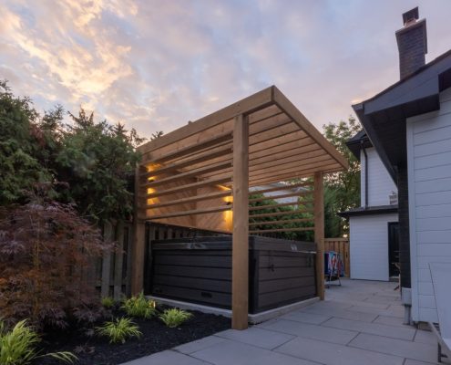 Backyard landscaping Markham project