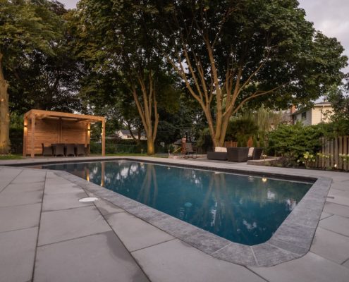 Backyard landscaping Markham project