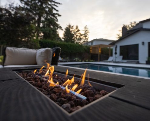 Backyard landscaping Markham project
