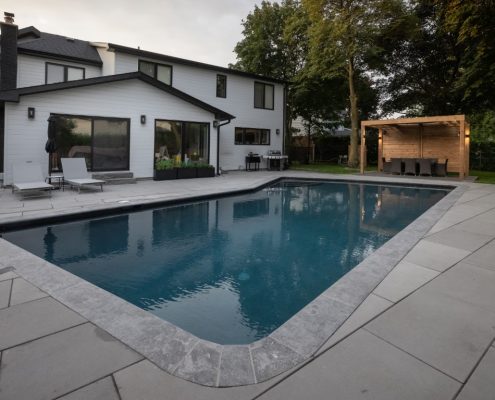 Backyard landscaping Markham project
