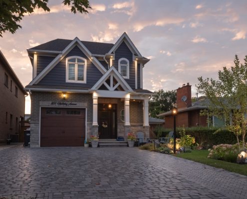 Backyard landscaping Mississauga project