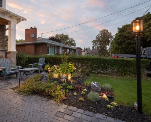 Backyard landscaping Mississauga project
