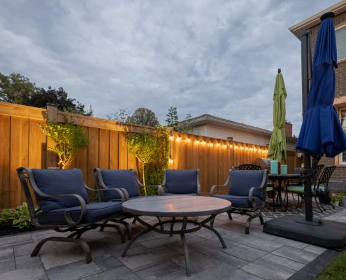 Backyard landscaping Mississauga project