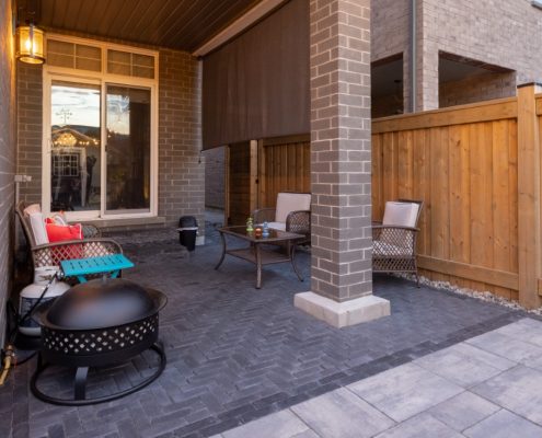 Backyard landscaping Mississauga project