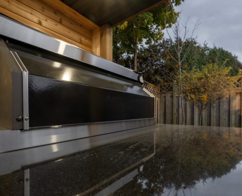 backyard landscaping project in Thornhill