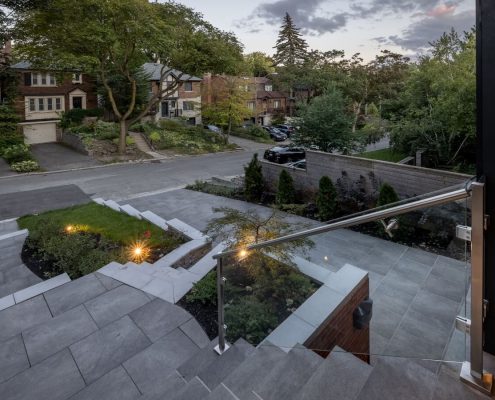 Front yard interlocking North York