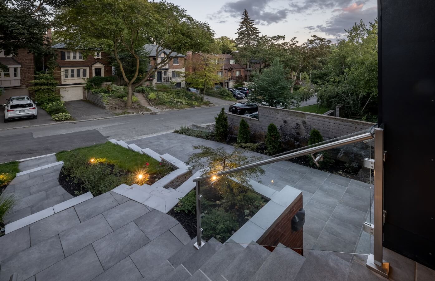 Front yard interlocking North York