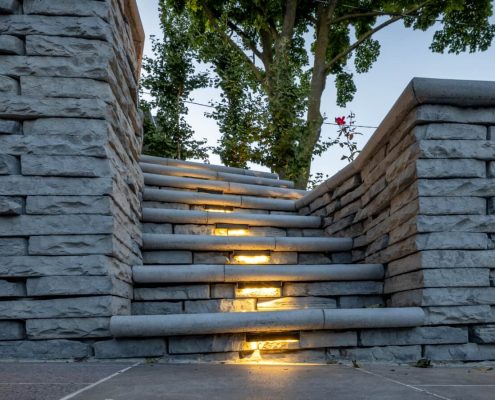 Interlock step lighting North York