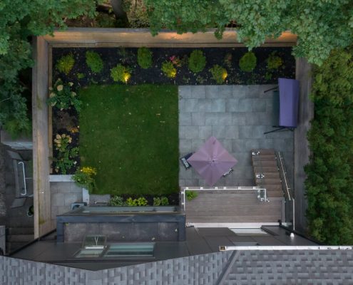 interlocking North York Backyard