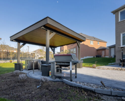 custom cabana in backyard vaughan