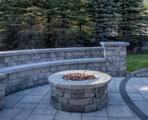 interlocked firepit vaughan