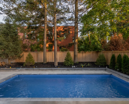 Backyard Interlocking Pool