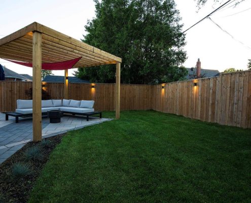 backyard driveway markham oasis