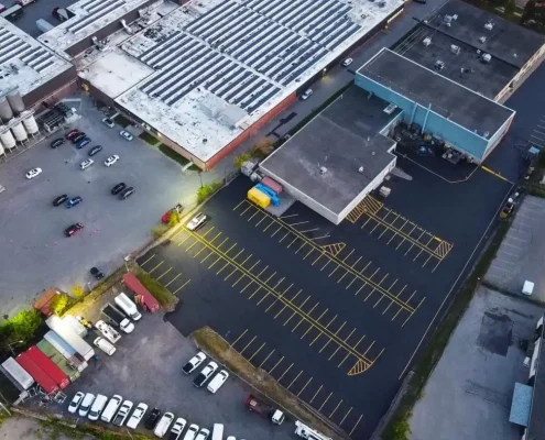 parking lot sealing and line marking