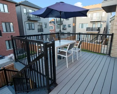 Custom patio backyard interlocking lorne park