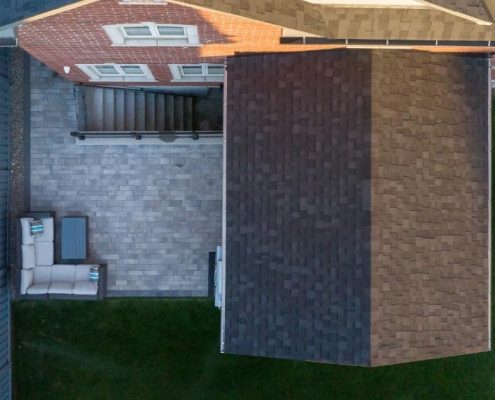designer Lakeview backyard