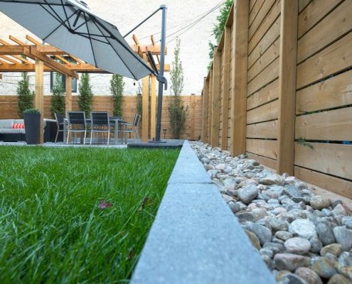 haven interlocking backyard