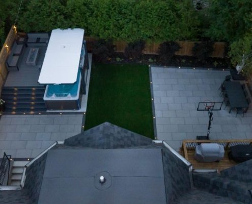 toronto backyard serene interlocking