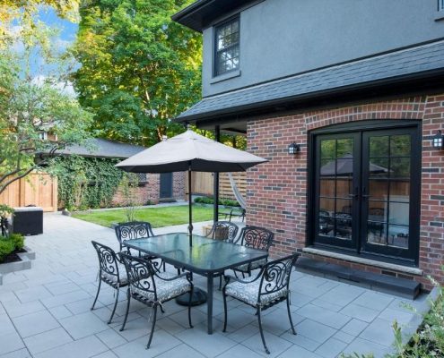 backyard landscaping renovation moss park custom
