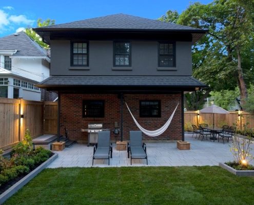 landscaping backyard moss park