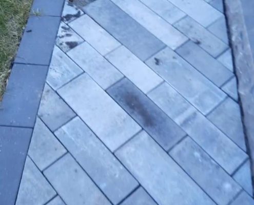 sleek interlocking seal ahs driveway
