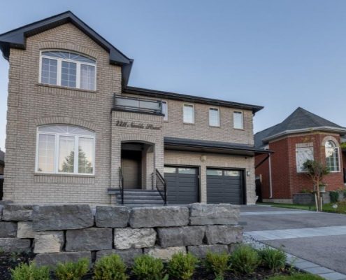 zen luxurious backyard interlocking renovation lawerence park