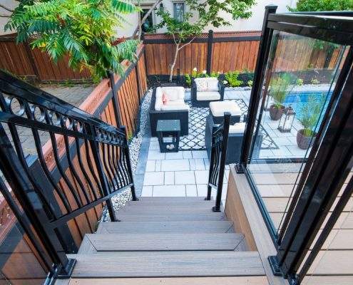 designer backyard pool interlocking sheridan homelands ahs 1