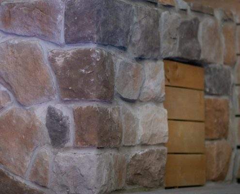 stone patio pool interlocking