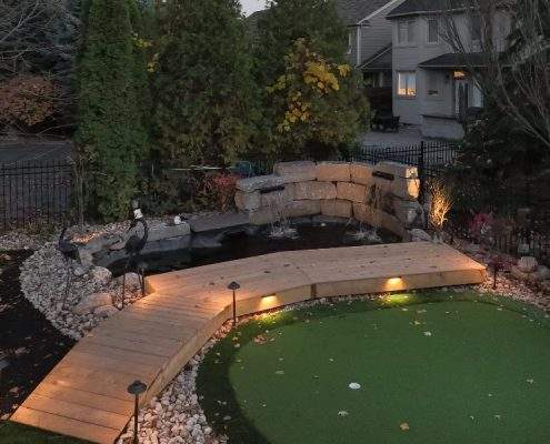 stunning full backyard custom landscaping