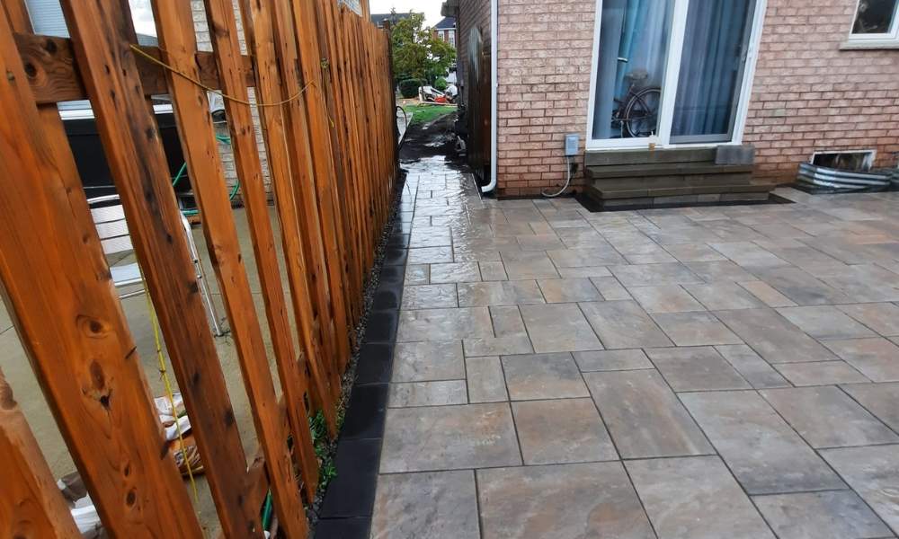 ahs toronto backyard space interlocking