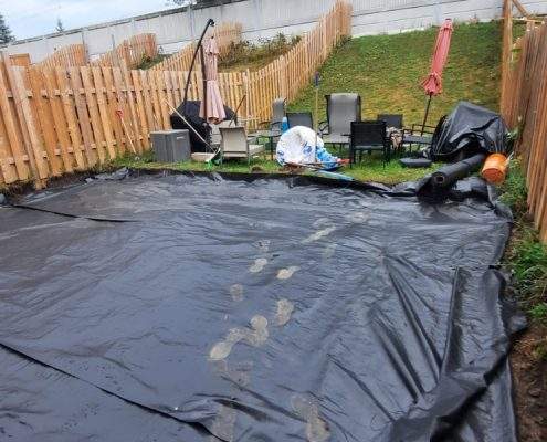 backyard entertainment space interlocking