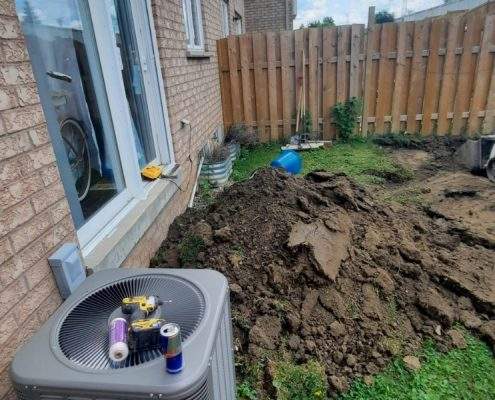 entertainment backyard space interlocking