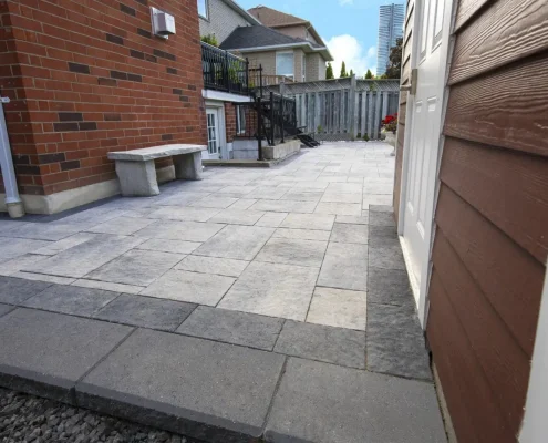 walkway interlocking installation