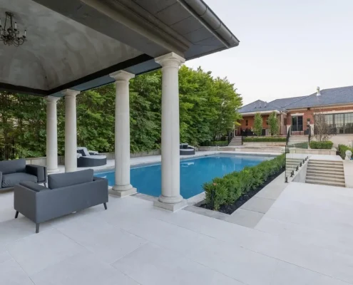 gazebo near pool