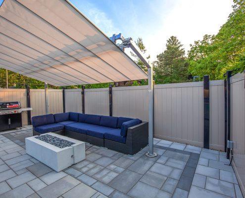 patio interlocking installation