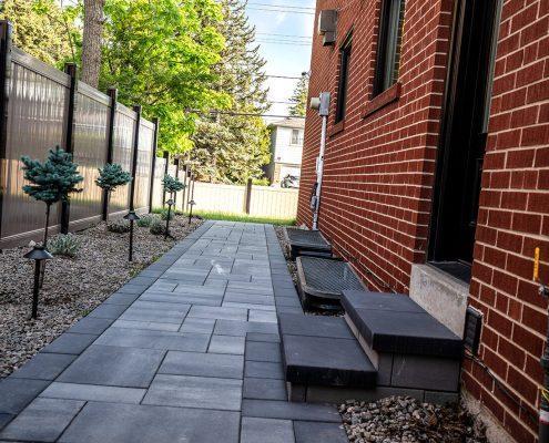 walkway interlocking installation