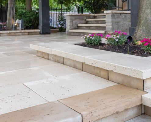 patio interlocking installation