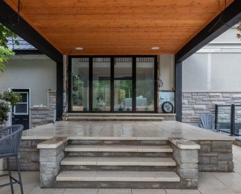 stone deck installation