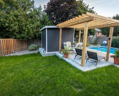 wooden pergola