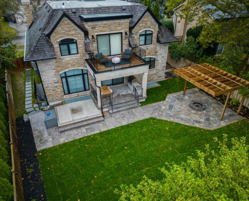stone block patio in toronto