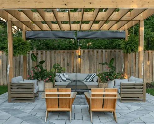 toronto custom fireplace landscaping design