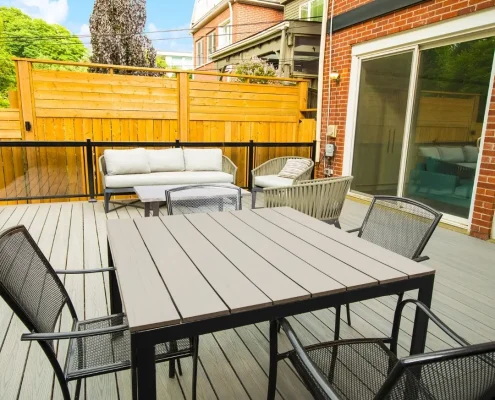 composite backyard deck