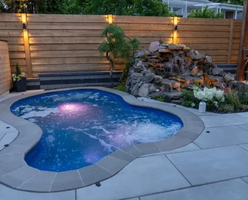 luxury pool design small spaces Mississauga