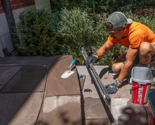 transforming flagstone walkways