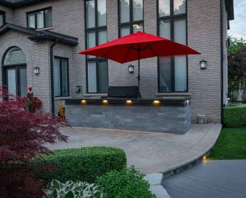 backyard cookery installation for outdoor use