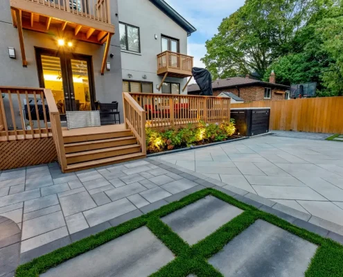 backyard deck installation